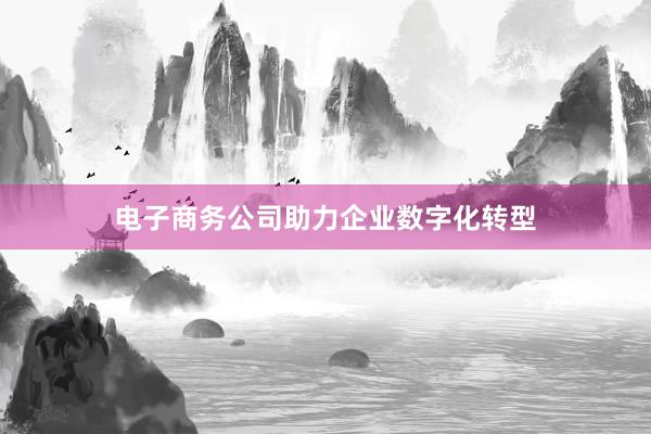 电子商务公司助力企业数字化转型